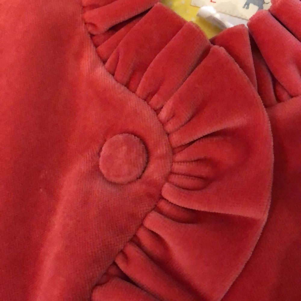 Red Ruffled Kids Jacket - Picture 2 of 4